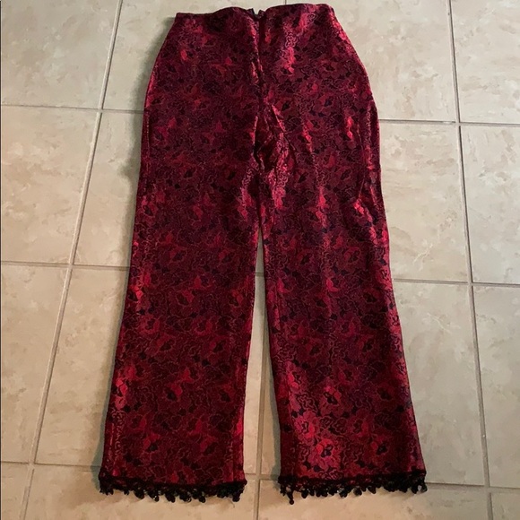 Red and black lace pants - Picture 1 of 4